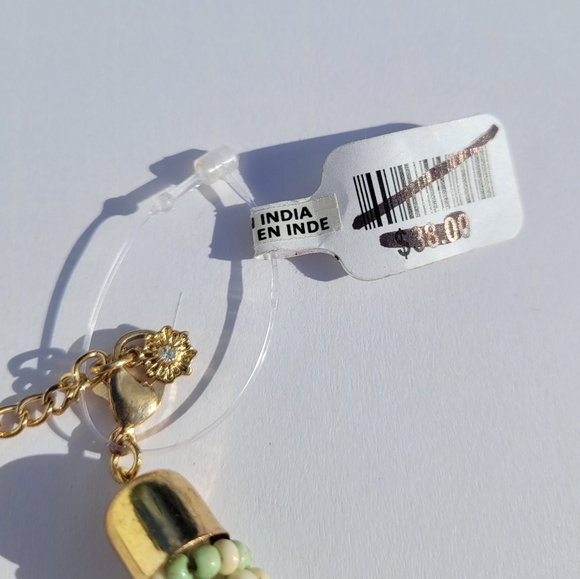 NWT Free People Diving in Choker in Green Beige - Picture 5 of 5